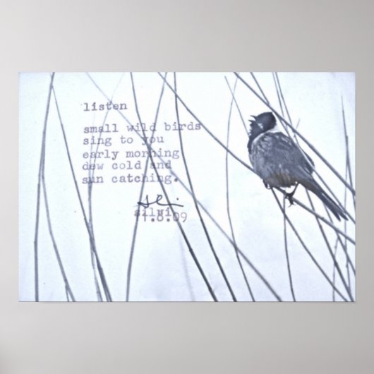 "Luister" Poster (Voorkant)