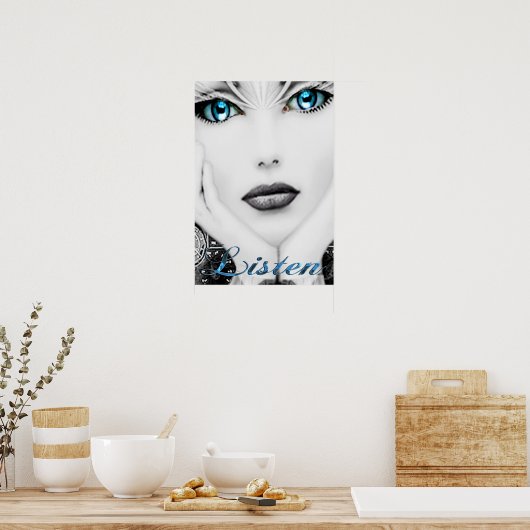 Luister (Poster) Poster (Keuken)