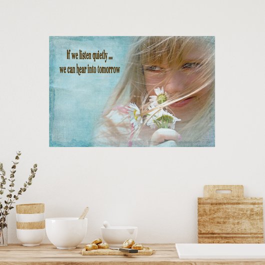 Luister rustig poster (Keuken)