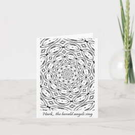 Luister, zingen de Engelen van The Herald Feestdagen Kaart