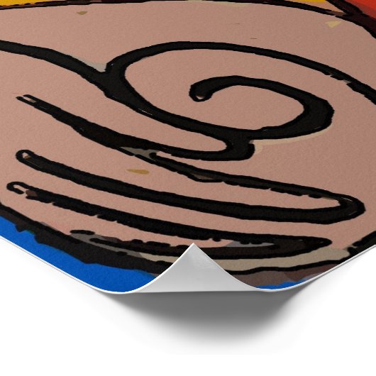 Luisteren Abstract Poster (Hoek)