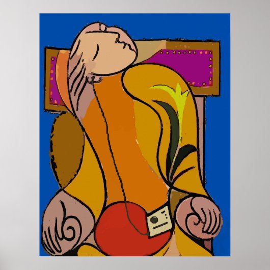 Luisteren Abstract Poster (Voorkant)