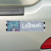 Luisteren Bumpersticker (Op auto)