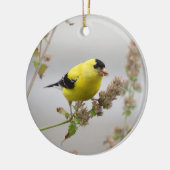 Luisteren Goldfinch Keramisch Ornament (Links)