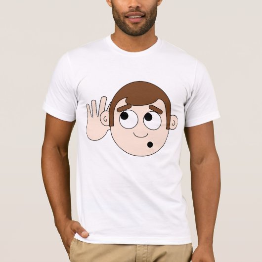 Luisteren Mannen T-shirt (Voorkant)