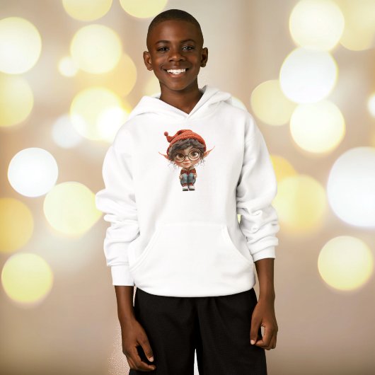 Luisteren Meisje Kerst Elf Boy's Hoodie