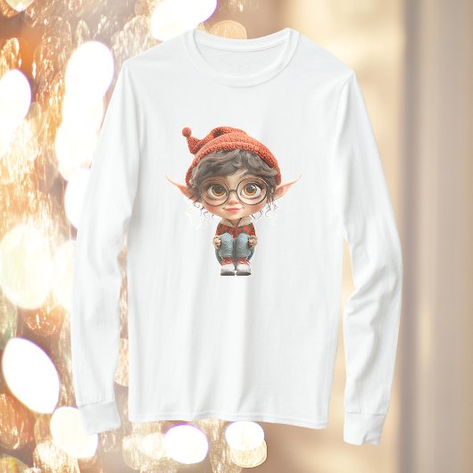 Luisteren Meisje Kerst Elf Mannen T-shirt