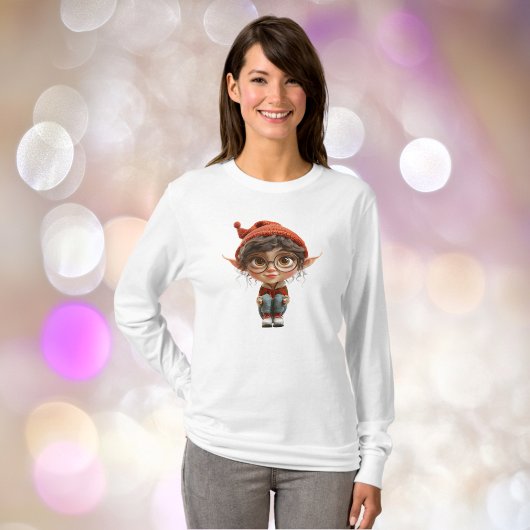 Luisteren Meisje Kerst Elf Vrouwen T-shirt