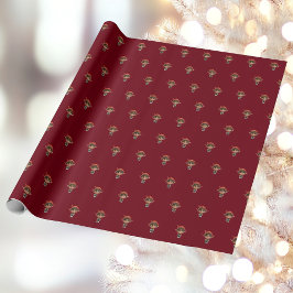 Luisteren Meisje Kerst Elf Wrapping Paper Cadeaupapier