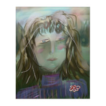 Luisteren ~ Modern Vrouwelijk Portret 20x16