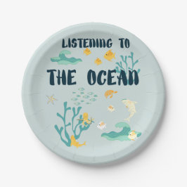 Luisteren naar de oceaan, Dag van de Aarde, Zeeen Papieren Bordje