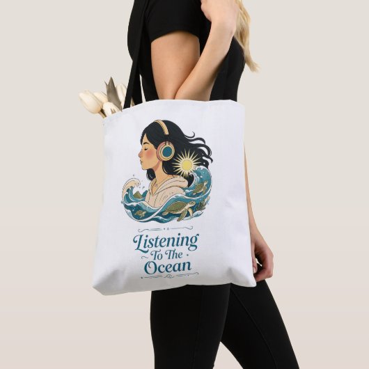 Luisteren Naar De Oceaan Tote Bag (Dichtbij)