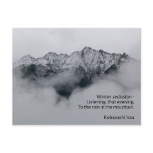 Luisteren naar de regen-haiku-poëzie