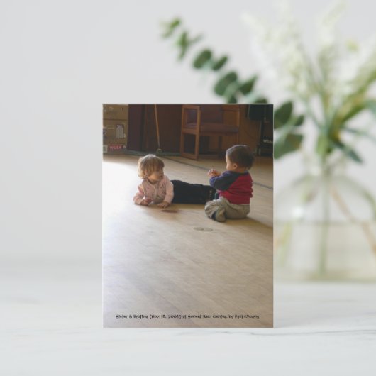 Luisteren naar de talk van het Kind... Briefkaart (Staand voorkant)