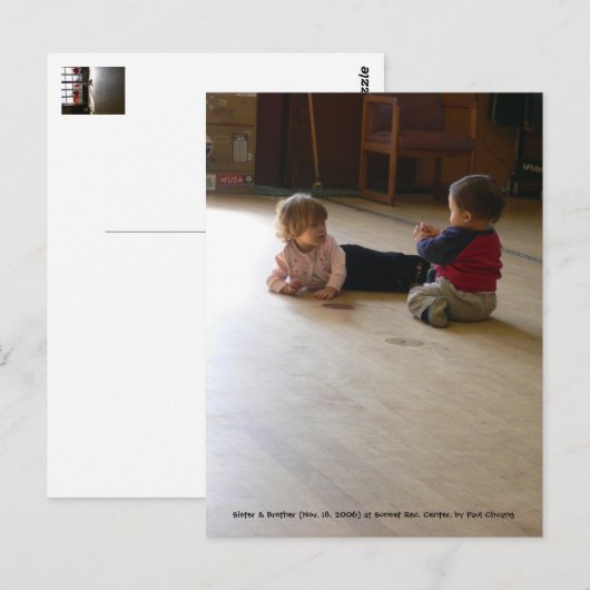 Luisteren naar de talk van het Kind... Briefkaart (Voorkant / Achterkant)