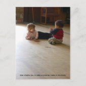 Luisteren naar de talk van het Kind... Briefkaart (Voorkant)