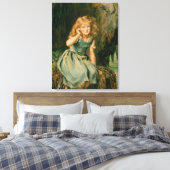 Luisteren naar de Zee Canvas Afdruk (Insitu (Slaapkamer))