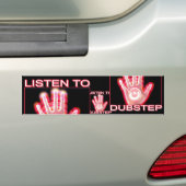 LUISTEREN NAAR DUBSTEP BUMPERSTICKER (Op auto)