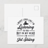 Luisteren naar Jet Ski Jet Skiing Water Sports Briefkaart (Voorkant / Achterkant)