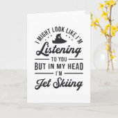 Luisteren naar Jet Ski Jet Skiing Water Sports Kaart (Gele Bloem)