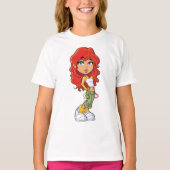 Luisteren naar muziek Meisjes T-shirt (Voorkant)