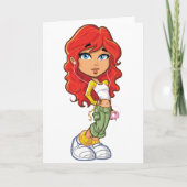 Luisteren naar muziek Wenskaarten Kaart (Voorkant)