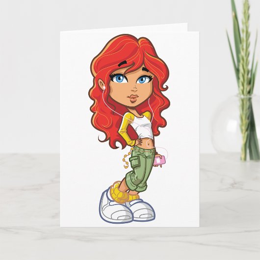 Luisteren naar muziek Wenskaarten Kaart