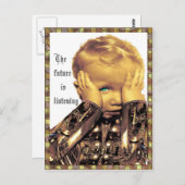 Luisteren naar toekomstig  Briefkaart (Voorkant / Achterkant)