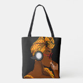 Luisteren naar Tunes Tote Bag (Achterkant)