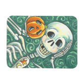 LUISTEREN NAAR UW PUMPKIN, HALLOEEN SKELLY MAGNET MAGNEET (Horizontaal)