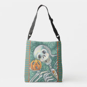 LUISTEREN NAAR UW PUMPKIN, SELETON CROSS BODY BAG CROSSBODY TAS (Achterkant)