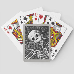 LUISTEREN NAAR UW PUMPKIN, SKELETON DECK CARDS POKERKAARTEN