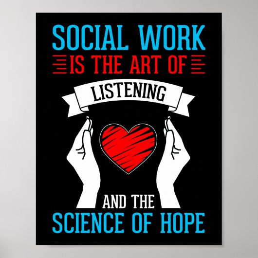 Luisteren van maatschappelijk werkers en de wetens poster (Voorkant)