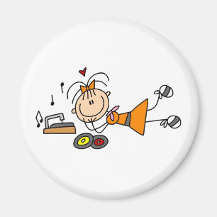 Luisterend aan de Magnet van de Speler van het Ver