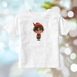 Luisterend Elfje Kerst Elf Peuter T-shirt