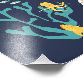 Luisterend naar de oceaan, de Dag van de Aarde, Foto Afdruk (Hoek)