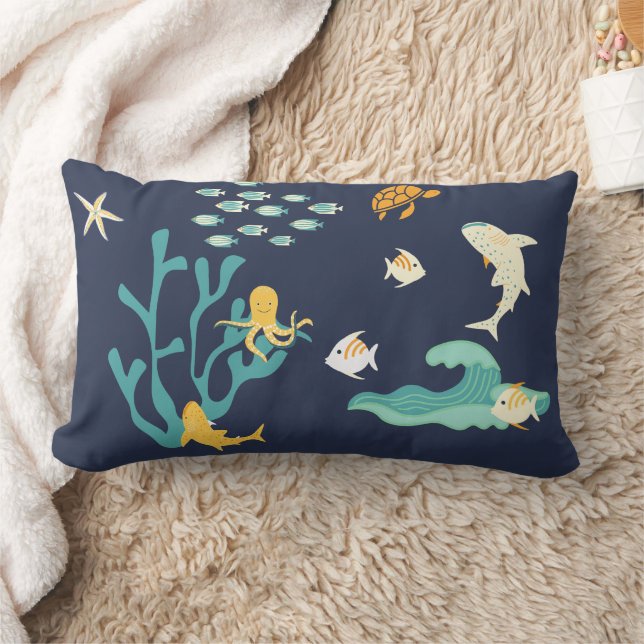 Luisterend naar de oceaan, de Dag van de Aarde, Kussen (Deken)