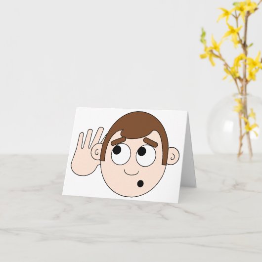 Luisternotitiekaarten Kaart (Gele Bloem)