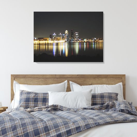 Luisville skyline canvas (Insitu (Slaapkamer))