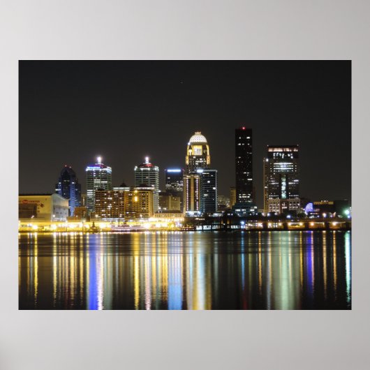 Luisville skyline canvas poster (Voorkant)