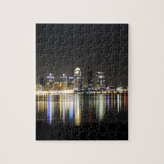 Luisville skyline 's nachts legpuzzel (Verticaal)