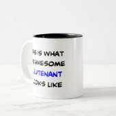 luitenant4, geweldige tweekleurige koffiemok (Voorkant links)