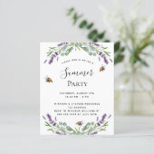 Luitenant-begrotingsuitnodiging voor violette zome (Staand voorkant)