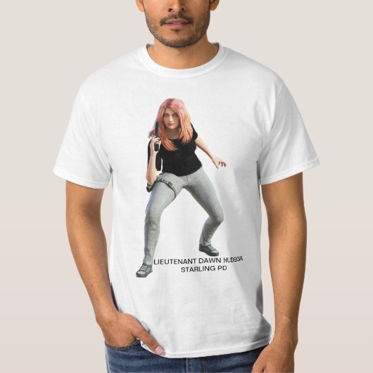 Luitenant Dawn Hudson nieuw T-shirt (Voorkant)