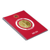 Luitenant Fireman 2 Bugle Custom Notitieboek (Rechterzijde)