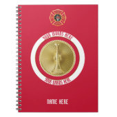 Luitenant Fireman 2 Bugle Custom Notitieboek (Voorkant)