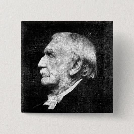 Luitenant-generaal Sir Richard Strachey Vierkante Button 5,1 Cm (Voorkant)