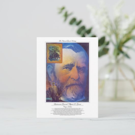 Luitenant-generaal Ulysses Grant Citizen Soldaat Briefkaart (Staand voorkant)