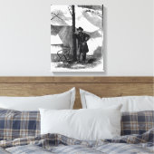 Luitenant-generaal Ulysses S.Grant Canvas Afdruk (Insitu (Slaapkamer))