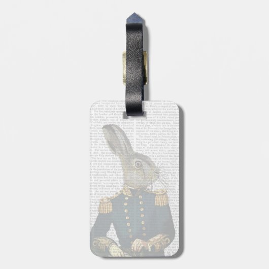 Luitenant Hare Bagagelabel (Achterkant verticaal)
